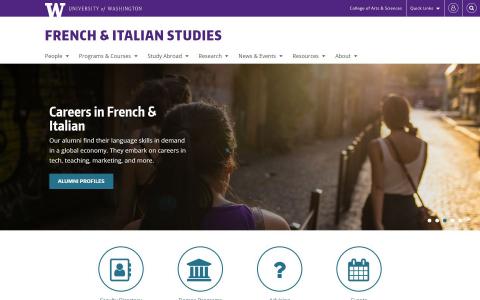 UW French & Italian Studies website