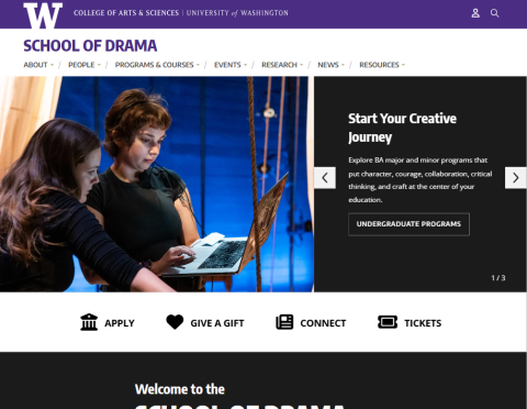 New Drama homepage