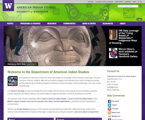 UW American Indian Studies website