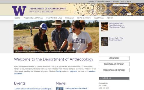 UW Department of Anthropology website