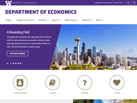 UW Economics website