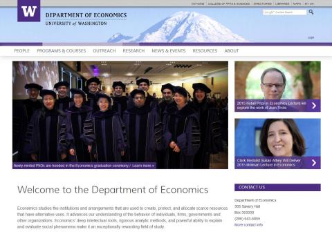 UW Department of Economics website
