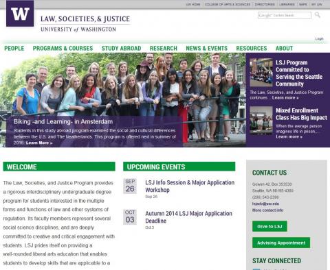 Law, Societies and Justice website