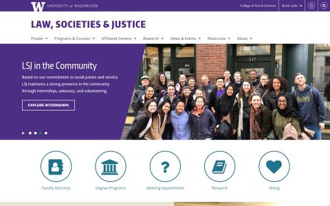 UW Department of Law, Societies & Justice website