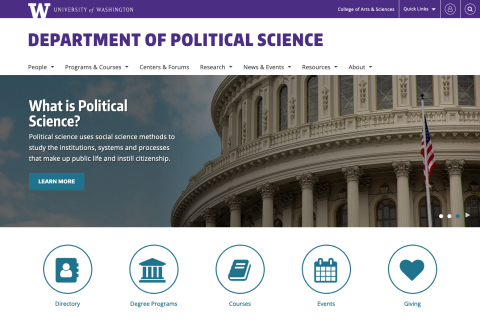 Political Science homepage