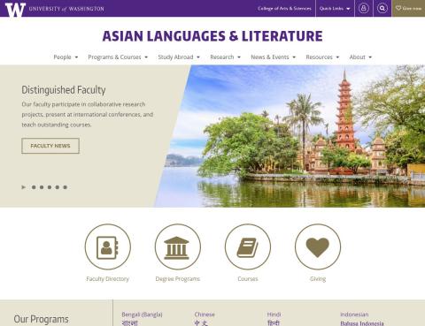 UW Asian Languages & Literature website