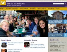 New homepage of French & Italian Studies