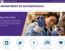 anthropology website screenshot