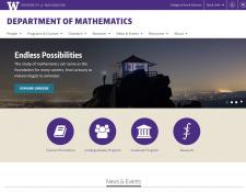 UW Mathematics website